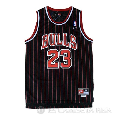 Camiseta Michael Jordan #23 Chicago Bulls Retro 1995-96 Negro - Haga un click en la imagen para cerrar